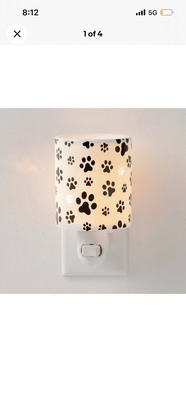 Paws Mini Scentsy Warmer and one Scentsy Wax Bar. NIB
